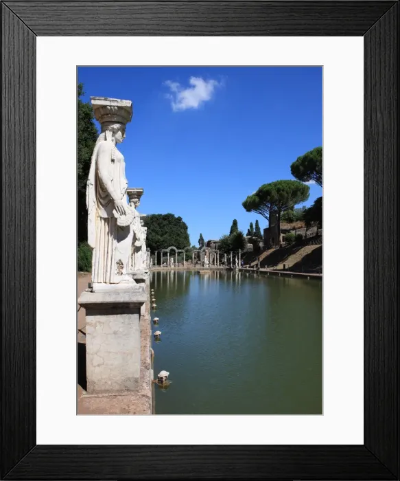 Framed Print : Hadrians Villa, Canopus Canal, UNESCO World Heritage Site, Tivoli, Rome, Lazio, Italy, Europe Framed Print : Hadrians Villa, Canopus Canal, UNESCO World Heritage Site, Tivoli, Rome, Lazio, Italy, Europe