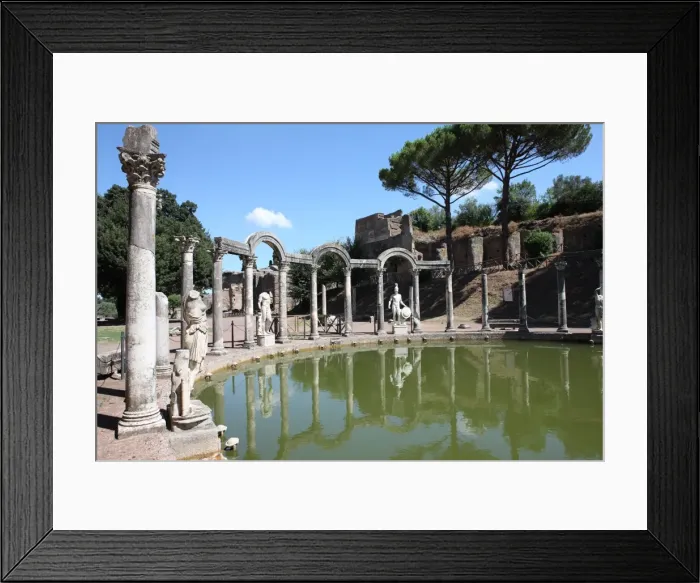 Framed Print : Hadrians Villa, Canopus Canal, UNESCO World Heritage Site, Tivoli, Rome, Lazio, Italy, Europe Framed Print : Hadrians Villa, Canopus Canal, UNESCO World Heritage Site, Tivoli, Rome, Lazio, Italy, Europe