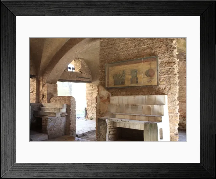 Framed Print : Decoration, Ostia Antica, Rome, Lazio, Italy, Europe Framed Print : Decoration, Ostia Antica, Rome, Lazio, Italy, Europe