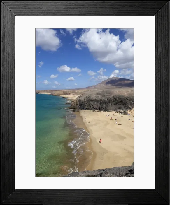 Framed Print : Playa del Papagayo, near Playa Blanca, Lanzarote, Canary Islands, Spain Framed Print : Playa del Papagayo, near Playa Blanca, Lanzarote, Canary Islands, Spain