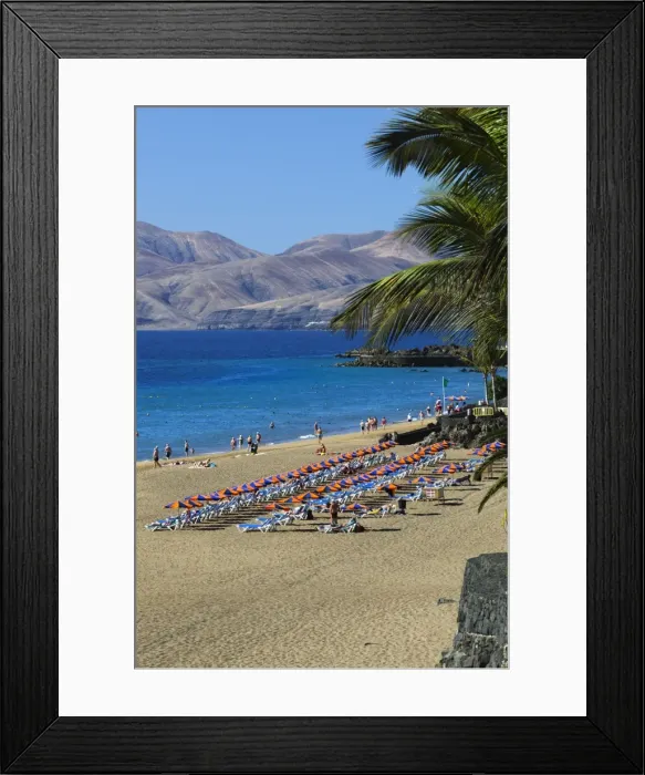 Framed Print : Playa Grande, Puerto del Carmen, Lanzarote, Canary Islands, Spain Framed Print : Playa Grande, Puerto del Carmen, Lanzarote, Canary Islands, Spain