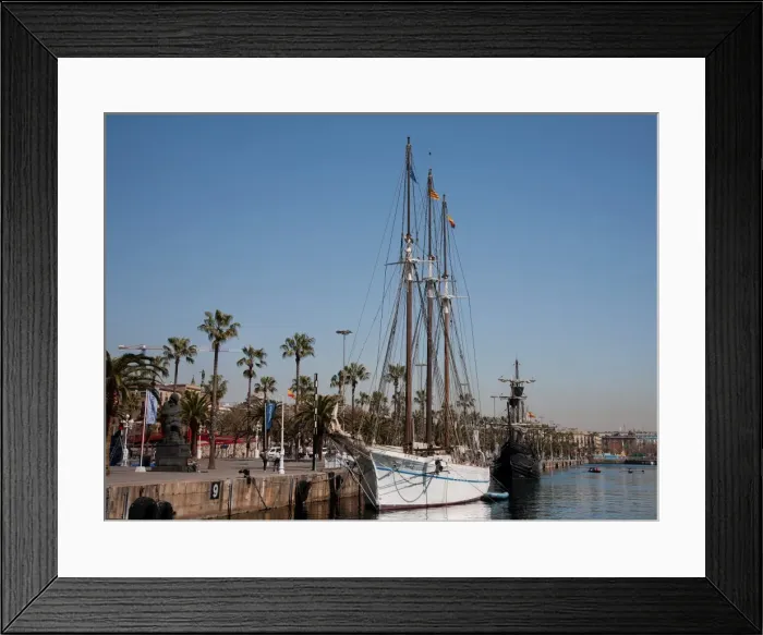 Framed Print : Port Vell, Barcelona, Catalonia, Spain, Europe Framed Print : Port Vell, Barcelona, Catalonia, Spain, Europe