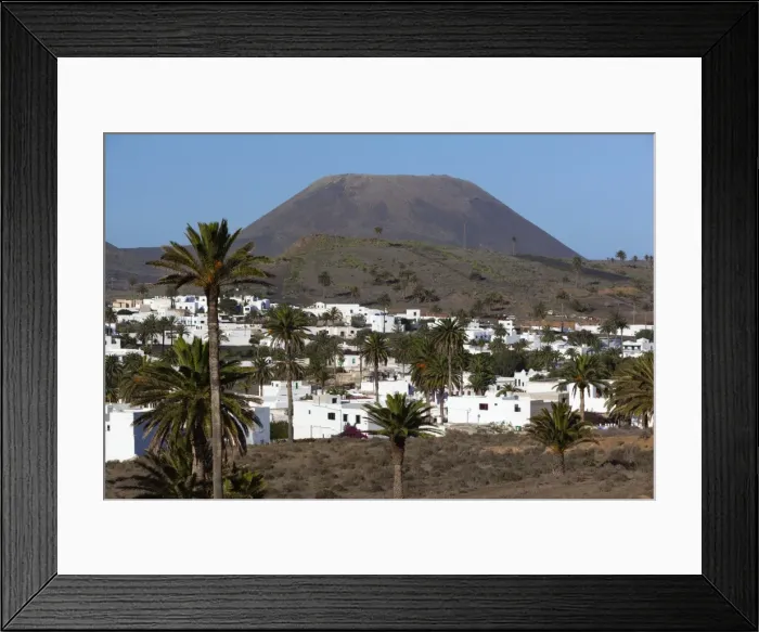 Framed Print : View over village, Haria, Lanzarote, Canary Islands, Spain Framed Print : View over village, Haria, Lanzarote, Canary Islands, Spain
