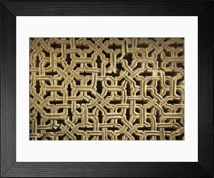 Framed Print : Typical plaster geometric decor, the Aljaferia Palace, dating from the 11th century, Saragossa (Zaragoza), Aragon, Spain, Europe Framed Print : Typical plaster geometric decor, the Aljaferia Palace, dating from the 11th century, Saragossa (Zaragoza), Aragon, Spain, Europe