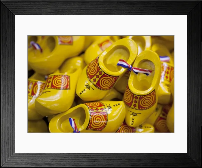 Framed Print : Souvenir clogs, Amsterdam, Holland, Europe Framed Print : Souvenir clogs, Amsterdam, Holland, Europe