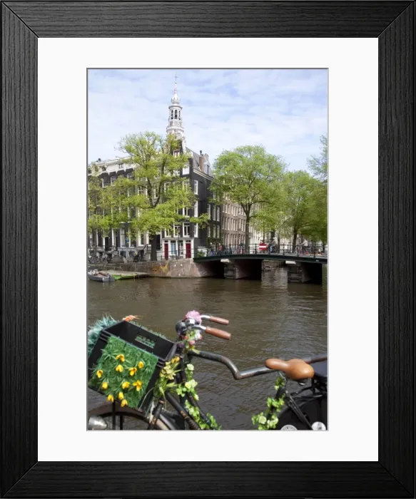 Framed Print : Zuiderkerk and Canal, Amsterdam, Holland, Europe Framed Print : Zuiderkerk and Canal, Amsterdam, Holland, Europe
