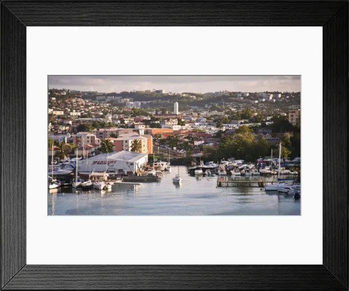 Framed Print : City skyline, Fort-de-France, Martinique, Lesser Antilles, West Indies, Caribbean, Central America Framed Print : City skyline, Fort-de-France, Martinique, Lesser Antilles, West Indies, Caribbean, Central America