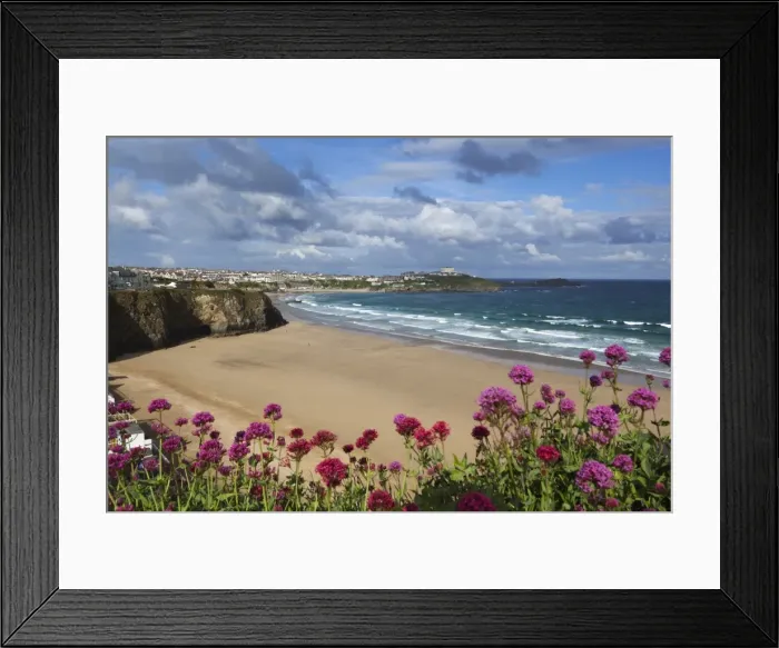 Framed Print : Great Western beach, Newquay, Cornwall, England