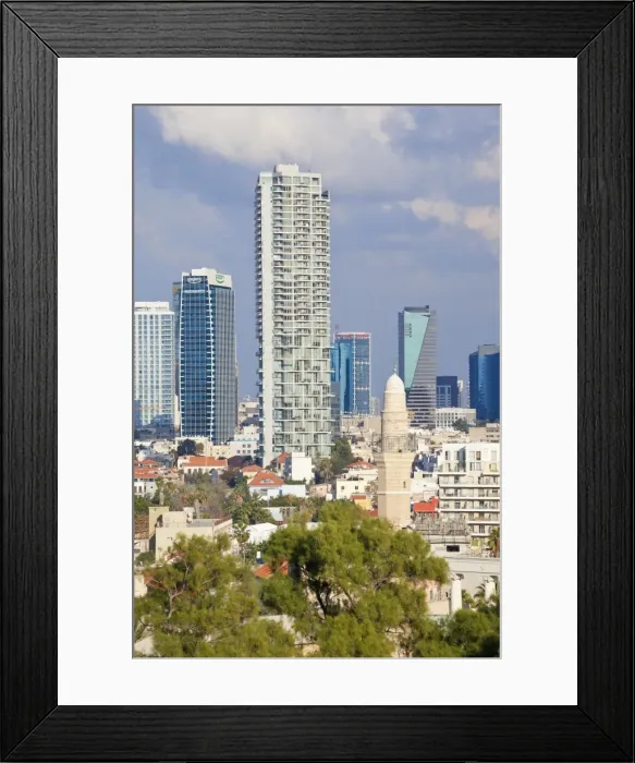 Framed Print : Downtown buildings viewed from HaPisgah Gardens (The Summit Garden), Jaffa, Tel Aviv, Israel, Middle East Framed Print : Downtown buildings viewed from HaPisgah Gardens (The Summit Garden), Jaffa, Tel Aviv, Israel, Middle East