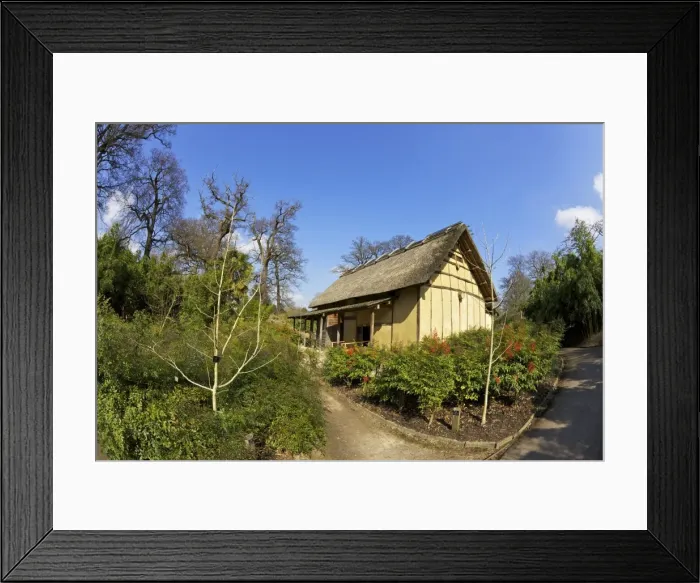 Framed Print : Japanese Minka House, Royal Botanic Gardens, Kew, UNESCO World Heritage Site, London, England, United Kingdom, Europe Framed Print : Japanese Minka House, Royal Botanic Gardens, Kew, UNESCO World Heritage Site, London, England, United Kingdom, Europe