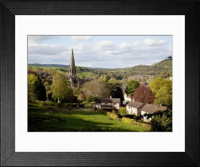 Framed Print : View of Parish Church and town, Bakewell, Derbyshire, England, United Kingdom, Europe Framed Print : View of Parish Church and town, Bakewell, Derbyshire, England, United Kingdom, Europe