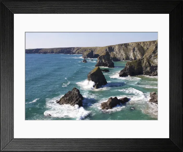 Framed Print : Bedruthan Steps, Cornwall, England, United Kingdom, Europe Framed Print : Bedruthan Steps, Cornwall, England, United Kingdom, Europe