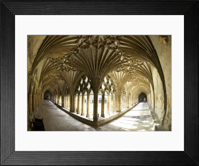 Framed Print : The Great Cloisters, Canterbury Cathedral, UNESCO World Heritage Site, Canterbury, Kent, England, United Kingdom, Europe