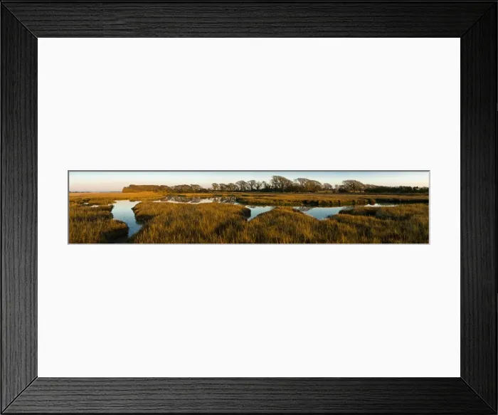 Framed Print : The image of the world is represented in the shape of the creek weaving around the marshy edges of Chichester Harbour, West Sussex, England, United Kingdom, Europe