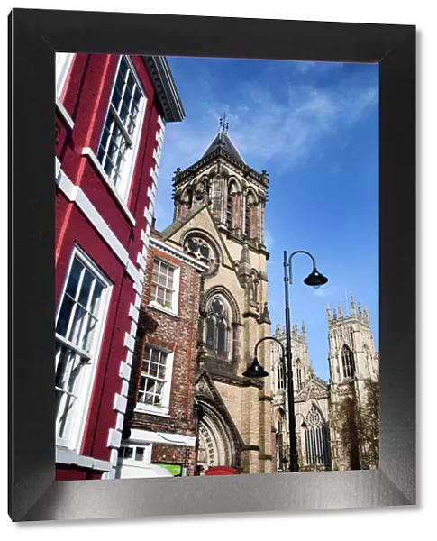 St Wilfrids Catholic Church and York Minster, York, Yorkshire, England