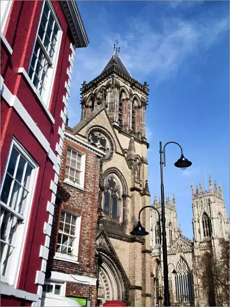 St Wilfrids Catholic Church and York Minster, York, Yorkshire, England