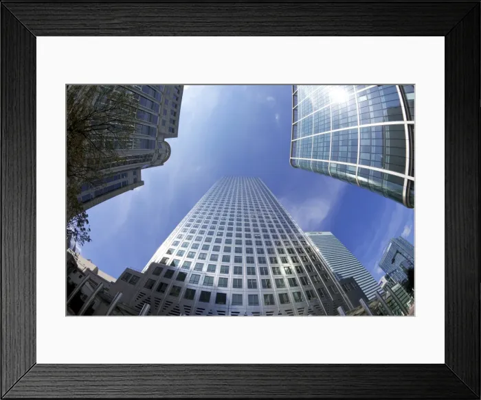 Framed Print : Canada Square, Canary Wharf, West India Docks, Docklands, London, England, United Kingdom, Europe