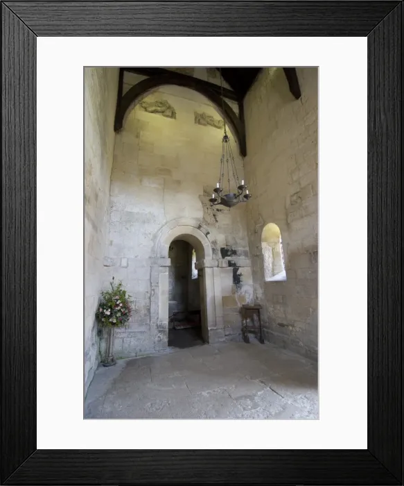 Framed Print : Interior of the Saxon Church of St. Lawrence built between 705 and 921AD, Bradford on Avon, Wiltshire, England, United Kingdom, Europe Framed Print : Interior of the Saxon Church of St. Lawrence built between 705 and 921AD, Bradford on Avon, Wiltshire, England, United Kingdom, Europe