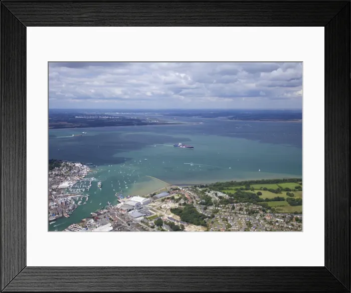 Framed Print : Aerial view of Cowes and the Solent, Isle of Wight, England, United Kingdom, Europe Framed Print : Aerial view of Cowes and the Solent, Isle of Wight, England, United Kingdom, Europe