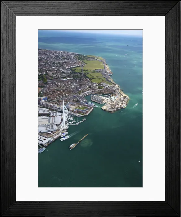 Framed Print : Aerial view of the Spinnaker Tower and Gunwharf Quays, Portsmouth, Solent, Hampshire, England, United Kingdom, Europe Framed Print : Aerial view of the Spinnaker Tower and Gunwharf Quays, Portsmouth, Solent, Hampshire, England, United Kingdom, Europe