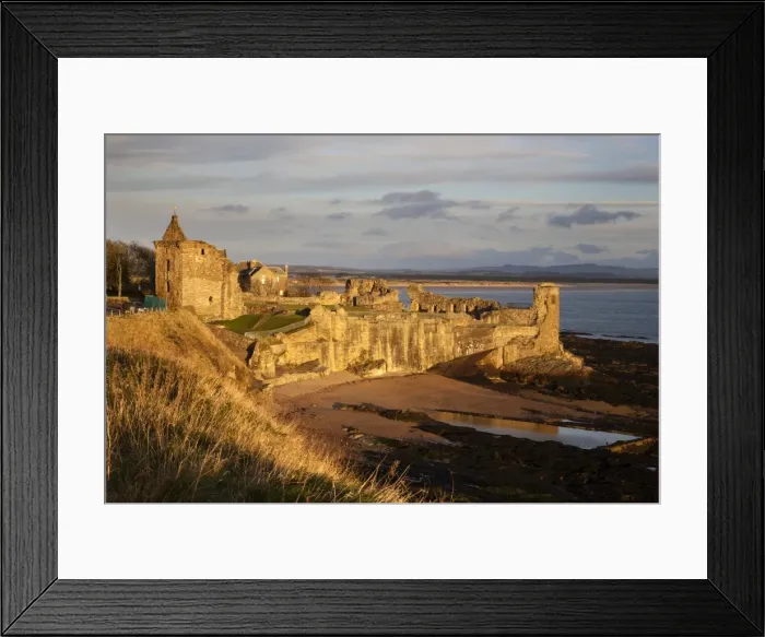 Framed Print : The Castle at sunrise, St Andrews, Fife, Scotland Framed Print : The Castle at sunrise, St Andrews, Fife, Scotland