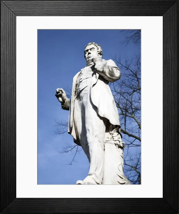 Framed Print : George Leeman statue, York, Yorkshire, England Framed Print : George Leeman statue, York, Yorkshire, England