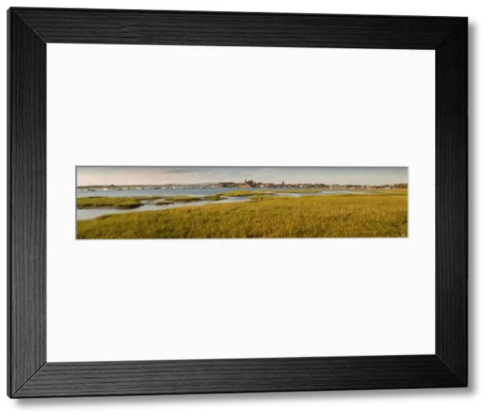 Framed Print : Distant view of church at Bosham, Chichester Harbour at high tide, West Sussex, England, United Kingdom, Europe Framed Print : Distant view of church at Bosham, Chichester Harbour at high tide, West Sussex, England, United Kingdom, Europe