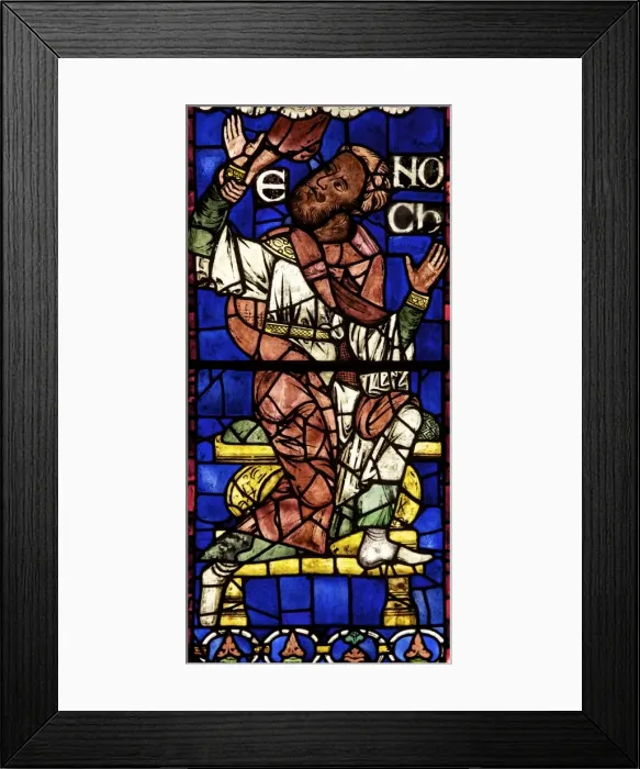 Framed Print : Medieval stained glass of Enoch, Geneaology or Ancestors of Christ, South Window, Canterbury Cathedral, UNESCO World Heritage Site, Canterbury, Kent, England, United Kingdom, Europe Framed Print : Medieval stained glass of Enoch, Geneaology or Ancestors of Christ, South Window, Canterbury Cathedral, UNESCO World Heritage Site, Canterbury, Kent, England, United Kingdom, Europe