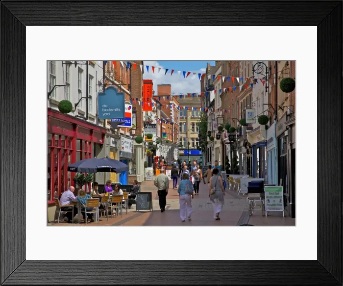 Framed Print : Shopping off Iron Gate, Derby, Derbyshire, England, United Kingdom, Europe Framed Print : Shopping off Iron Gate, Derby, Derbyshire, England, United Kingdom, Europe