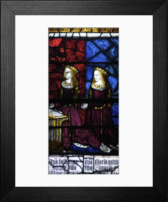 Framed Print : Medieval stained glass depicting Elizabeth of York and Cecily, Royal Window, Northwest Transept, Canterbury Cathedral, UNESCO World Heritage Site, Canterbury, Kent, England, United Kingdom, Europe Framed Print : Medieval stained glass depicting Elizabeth of York and Cecily, Royal Window, Northwest Transept, Canterbury Cathedral, UNESCO World Heritage Site, Canterbury, Kent, England, United Kingdom, Europe