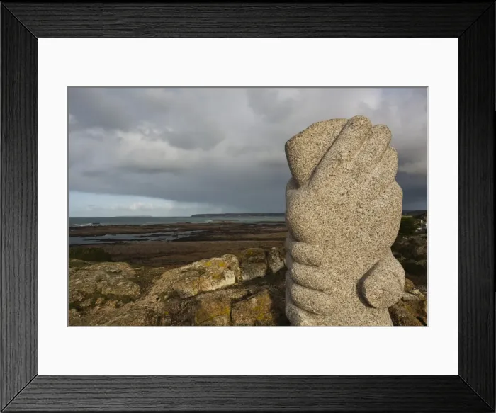 Framed Print : St. Malo sculpture, Thanksgiving Memorial, La Corbiere, St. Brelade, Jersey, Channel Islands, United Kingdom, Europe Framed Print : St. Malo sculpture, Thanksgiving Memorial, La Corbiere, St. Brelade, Jersey, Channel Islands, United Kingdom, Europe