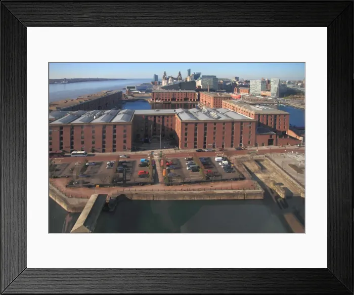 Framed Print : Albert Dock and Mersey skyline from big wheel, Liverpool, Merseyside, England, United Kingdom, Europe Framed Print : Albert Dock and Mersey skyline from big wheel, Liverpool, Merseyside, England, United Kingdom, Europe