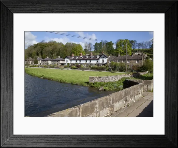 Framed Print : Bridge over Wye River and cottages, Bakewell, Derbyshire, England, United Kingdom, Europe Framed Print : Bridge over Wye River and cottages, Bakewell, Derbyshire, England, United Kingdom, Europe
