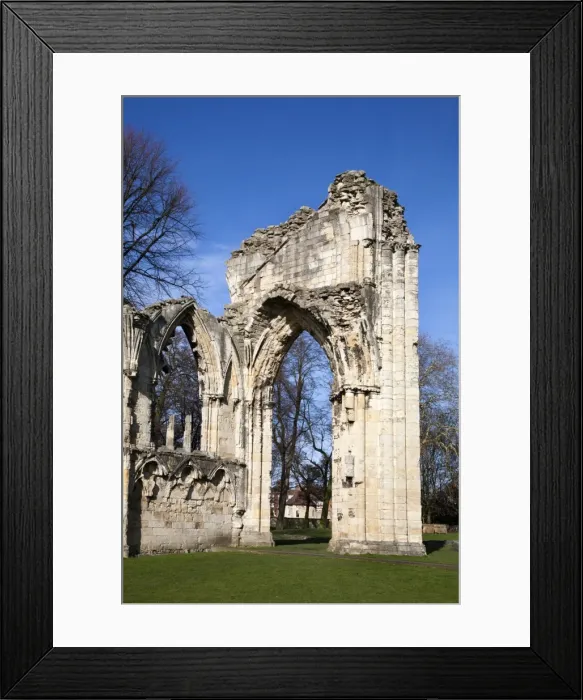 Framed Print : St Marys Abbey, Museum Gardens, York, Yorkshire, England Framed Print : St Marys Abbey, Museum Gardens, York, Yorkshire, England