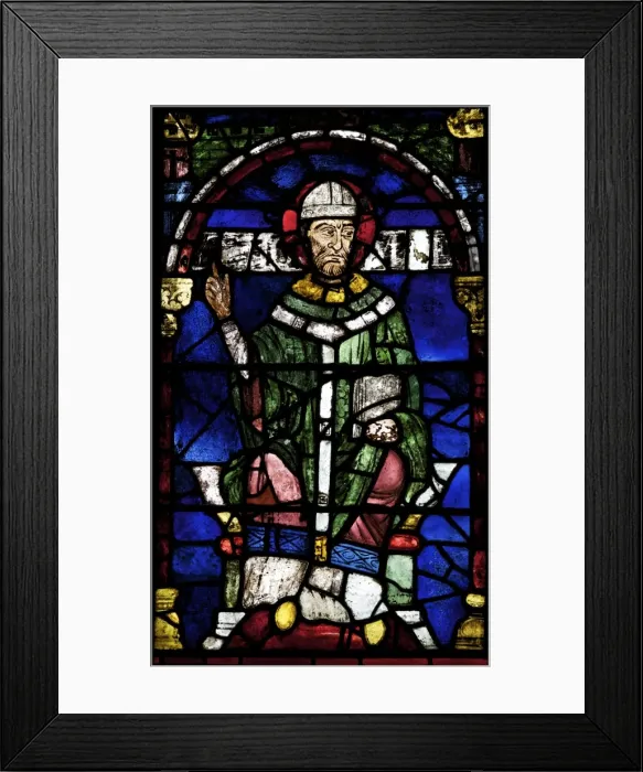 Framed Print : Portrait of St. Thomas a Becket, assembled in 1919 from fragments of medieval stained glass, Thomas Becket Window 1, north ambulatory, Canterbury Cathedral, UNESCO World Heritage Site, Canterbury, Kent, England, United Kingdom, Europe Framed Print : Portrait of St. Thomas a Becket, assembled in 1919 from fragments of medieval stained glass, Thomas Becket Window 1, north ambulatory, Canterbury Cathedral, UNESCO World Heritage Site, Canterbury, Kent, England, United Kingdom, Europe