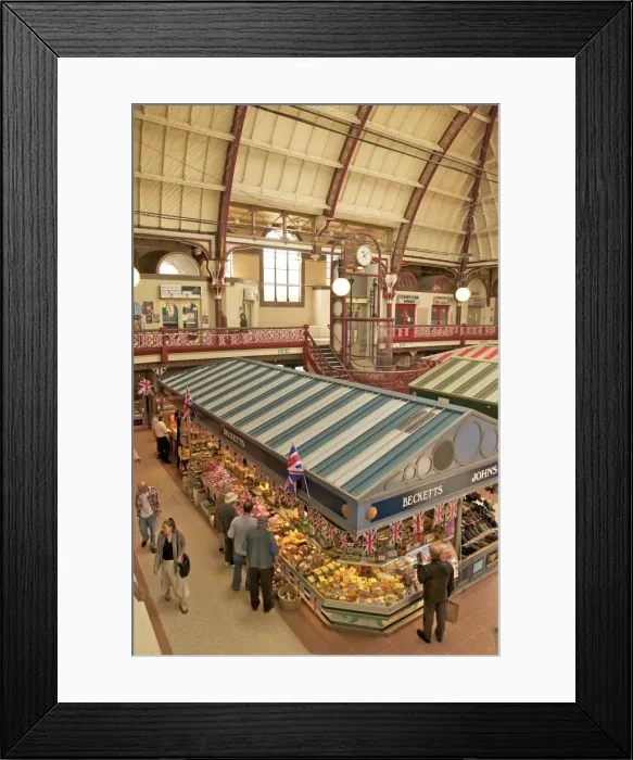 Framed Print : Stalls in the Market Hall, Derby, Derbyshire, England, United Kingdom, Europe Framed Print : Stalls in the Market Hall, Derby, Derbyshire, England, United Kingdom, Europe