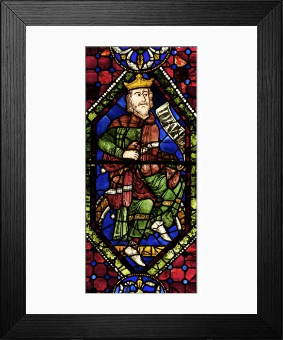 Framed Print : Medieval stained glass of King David, Ancestors or Geneaology of Christ, South Window, Canterbury Cathedral, UNESCO World Heritage Site, Canterbury, Kent, England, United Kingdom, Europe Framed Print : Medieval stained glass of King David, Ancestors or Geneaology of Christ, South Window, Canterbury Cathedral, UNESCO World Heritage Site, Canterbury, Kent, England, United Kingdom, Europe
