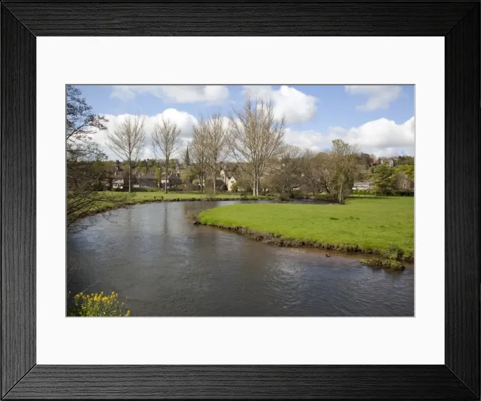 Framed Print : Wye River and town, Bakewell, Derbyshire, England, United Kingdom, Europe Framed Print : Wye River and town, Bakewell, Derbyshire, England, United Kingdom, Europe