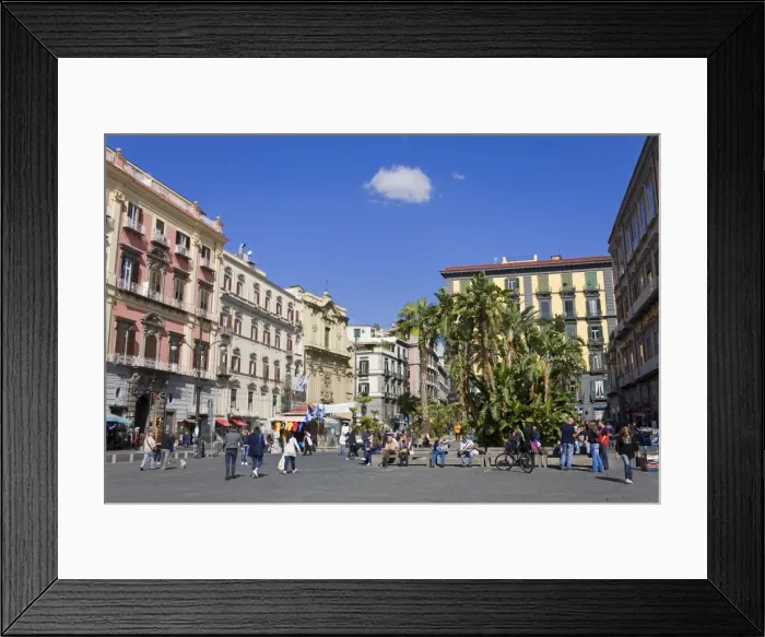Framed Print : Piazza Dante in Naples, Campania, Italy, Europe Framed Print : Piazza Dante in Naples, Campania, Italy, Europe