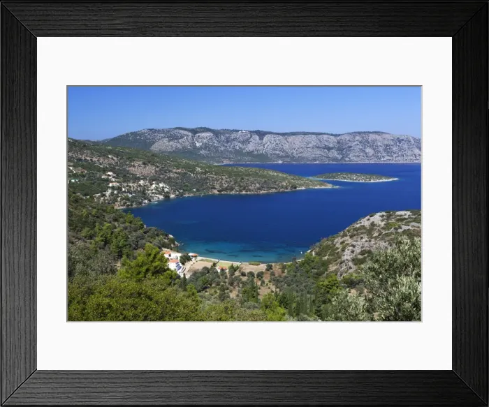 Framed Print : View over Kerveli and East coast, Samos, Aegean Islands, Greece Framed Print : View over Kerveli and East coast, Samos, Aegean Islands, Greece