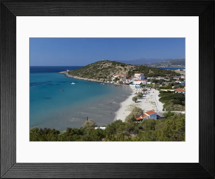 Framed Print : Psili Ammos, Samos, Aegean Islands, Greece Framed Print : Psili Ammos, Samos, Aegean Islands, Greece