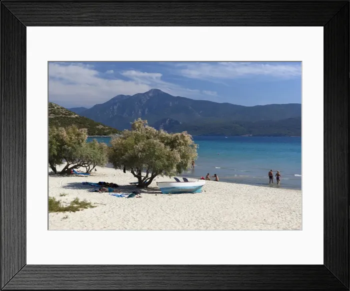 Framed Print : Beach view, Psili Ammos, Samos, Aegean Islands, Greece Framed Print : Beach view, Psili Ammos, Samos, Aegean Islands, Greece