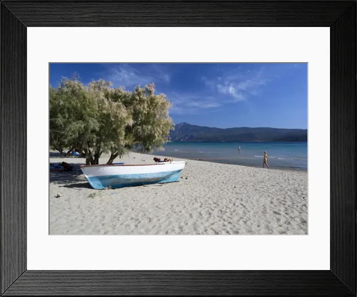 Framed Print : Beach view, Psili Ammos, Samos, Aegean Islands, Greece Framed Print : Beach view, Psili Ammos, Samos, Aegean Islands, Greece