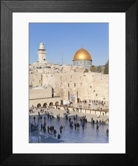 Framed Print : Jewish Quarter of the Western Wall Plaza and Dome of the Rock above, Old City, UNESCO World Heritage Site, Jerusalem, Israel, Middle East Framed Print : Jewish Quarter of the Western Wall Plaza and Dome of the Rock above, Old City, UNESCO World Heritage Site, Jerusalem, Israel, Middle East