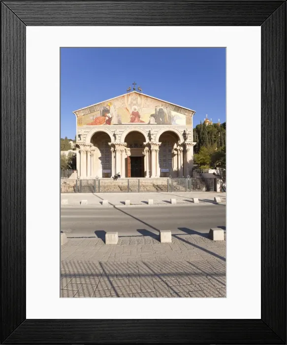 Framed Print : The Church of All Nations, Mount of Olives, Jerusalem, Israel, Middle East Framed Print : The Church of All Nations, Mount of Olives, Jerusalem, Israel, Middle East