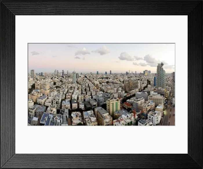 Framed Print : Elevated city view towards the commercial and business centre, Tel Aviv, Israel, Middle East Framed Print : Elevated city view towards the commercial and business centre, Tel Aviv, Israel, Middle East