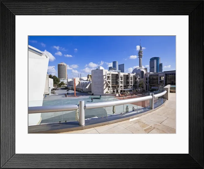 Framed Print : View towards the Central Library and buildings of Azrieli Center, Tel Aviv, Israel, Middle East Framed Print : View towards the Central Library and buildings of Azrieli Center, Tel Aviv, Israel, Middle East