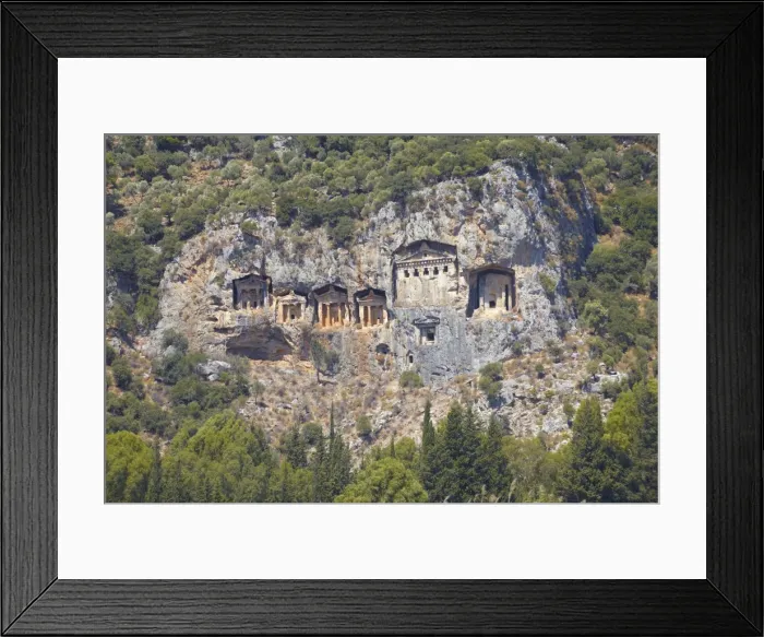 Framed Print : Lycian tombs of Dalyan, Dalyan, Anatolia, Turkey, Asia Minor, Eurasia Framed Print : Lycian tombs of Dalyan, Dalyan, Anatolia, Turkey, Asia Minor, Eurasia