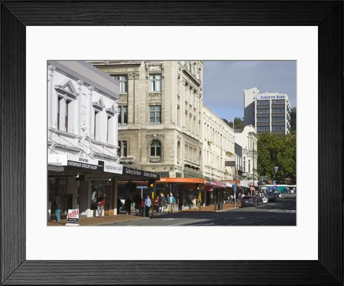 Framed Print : Stuart Street, Dunedin, Central Business District, Otago District, South Island, New Zealand, Pacific Framed Print : Stuart Street, Dunedin, Central Business District, Otago District, South Island, New Zealand, Pacific