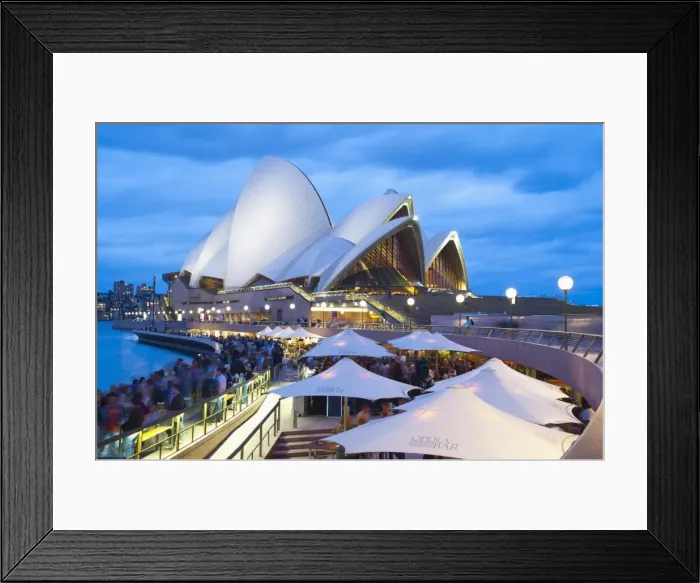 Framed Print : People at the Opera Bar in front of Sydney Opera House, UNESCO World Heritage Site, at night, Sydney, New South Wales, Australia, Pacific Framed Print : People at the Opera Bar in front of Sydney Opera House, UNESCO World Heritage Site, at night, Sydney, New South Wales, Australia, Pacific